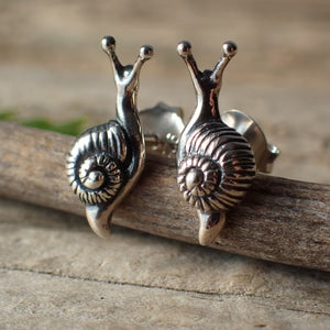 Retro Cute Snail Personalized Stud Earrings